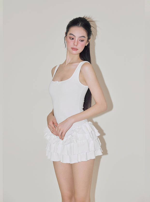Balletcore Square Neck Dress