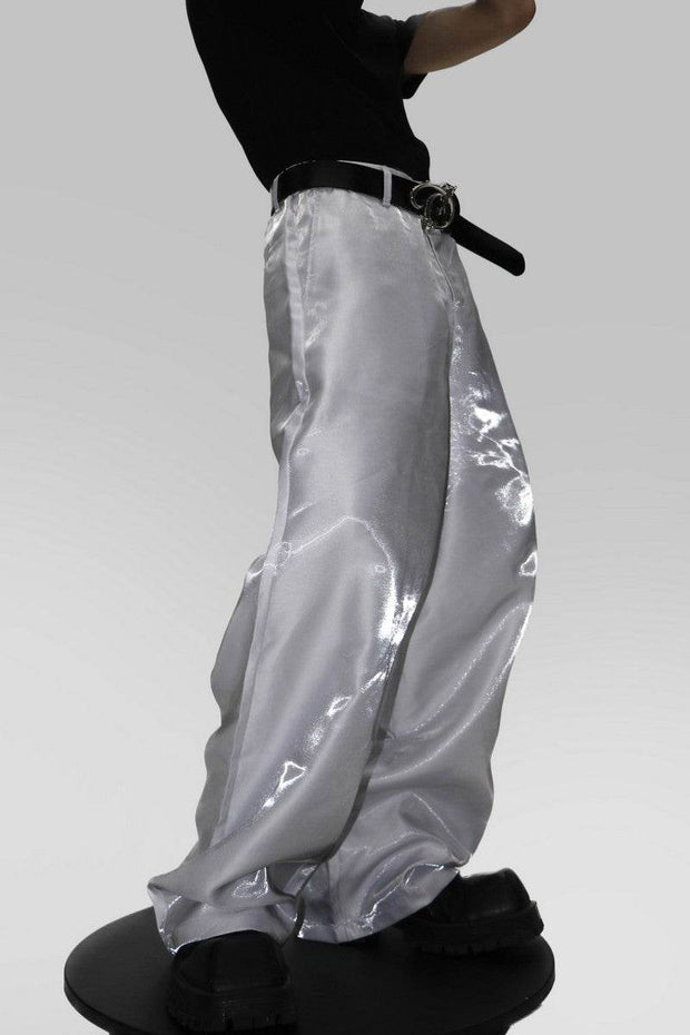 Metal Reflective Loose Trousers - My Store