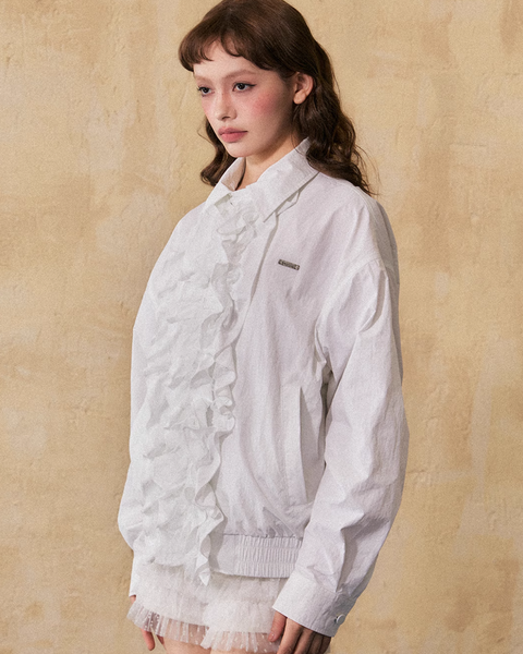 Ruffle Design Girly Jacket