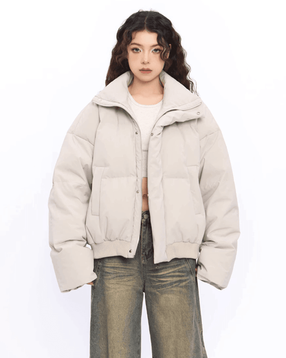 Stand Collar Down Jacket - My Store