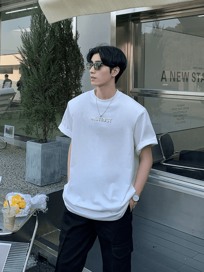 リラックスフィット ハーフスリーブTシャツ
