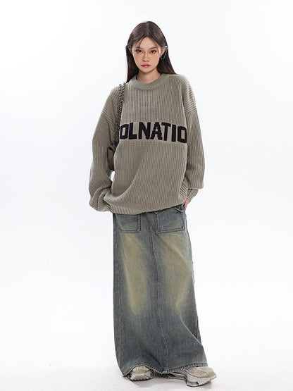 klia Retro Wash Denim Skirt