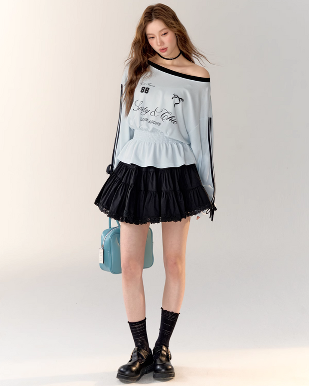 Jersey Element Top / Frill Skirt