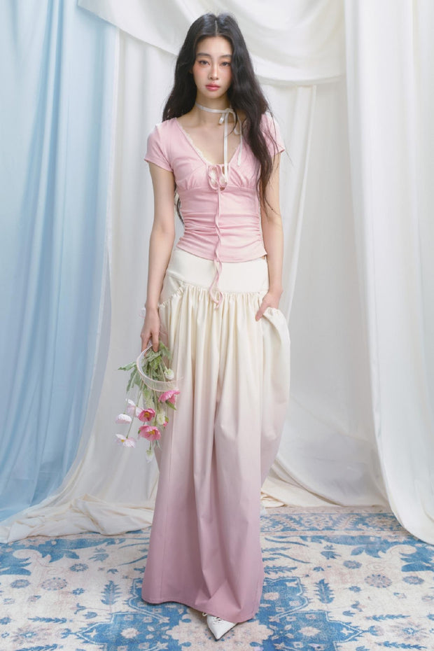 Gradient Long Skirt