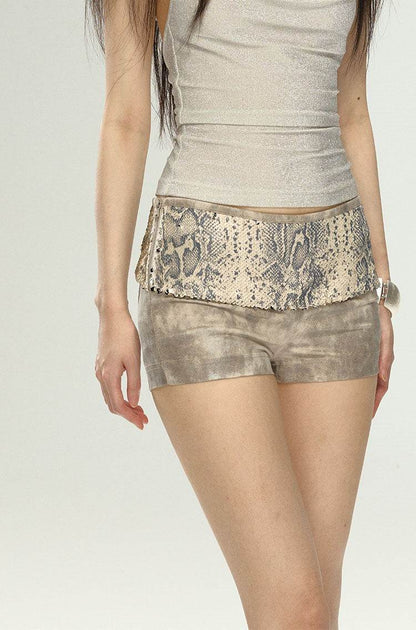 Snake Pattern Shorts - My Store