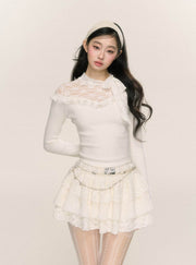 Lace Knit Sweater - My Store