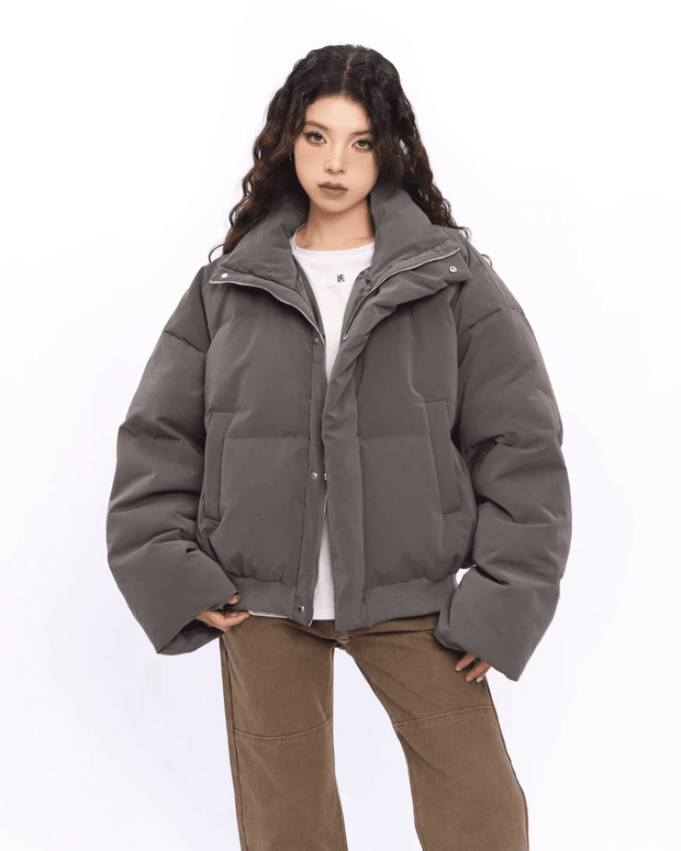 Stand Collar Down Jacket - My Store