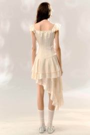 Roman Holiday Fly Sleeve Tail Dress - My Store