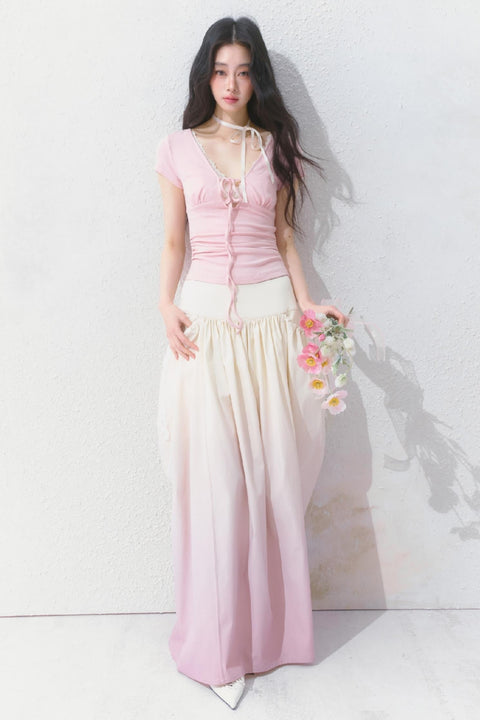 Gradient Long Skirt