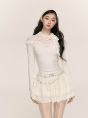 Lace Knit Sweater - My Store