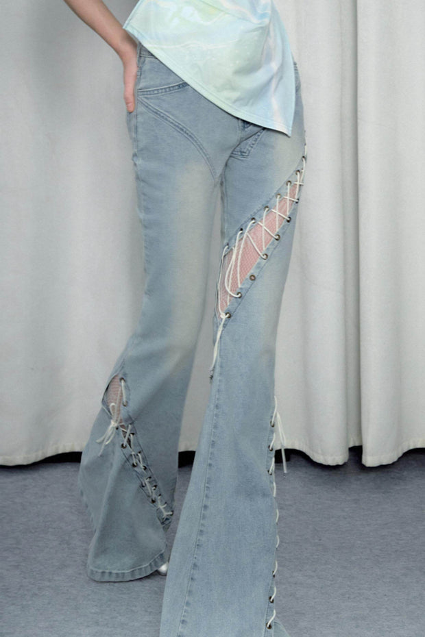 Rope Flared Jeans - My Store