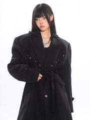 Rivet Suit Wool Coat