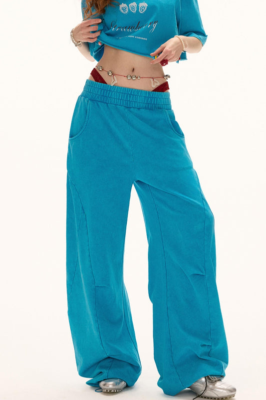 Blue Detail Pants