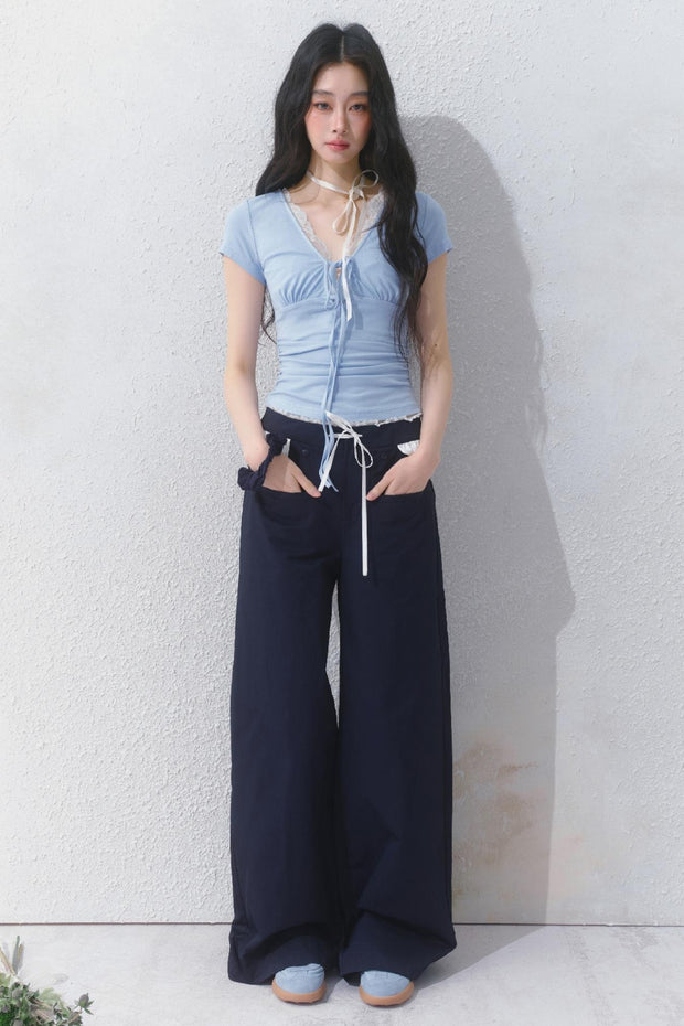 Navy Blue Trouser Pants