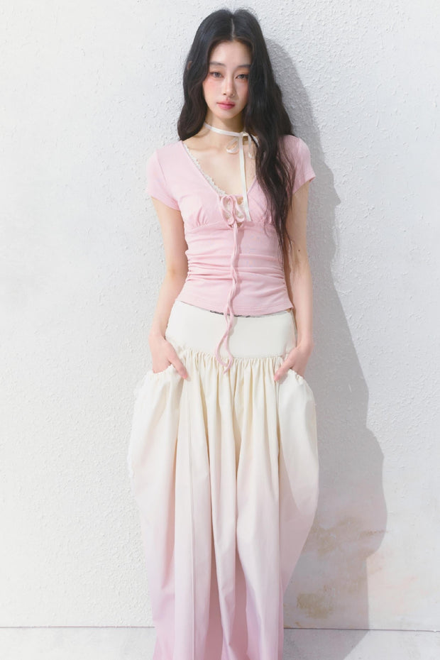 Gradient Long Skirt