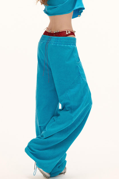 Blue Detail Pants