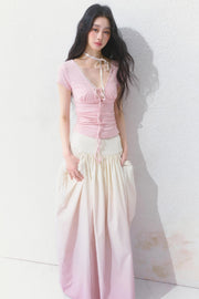 Gradient Long Skirt