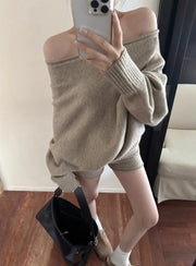 Knit Sweater & Shorts Set