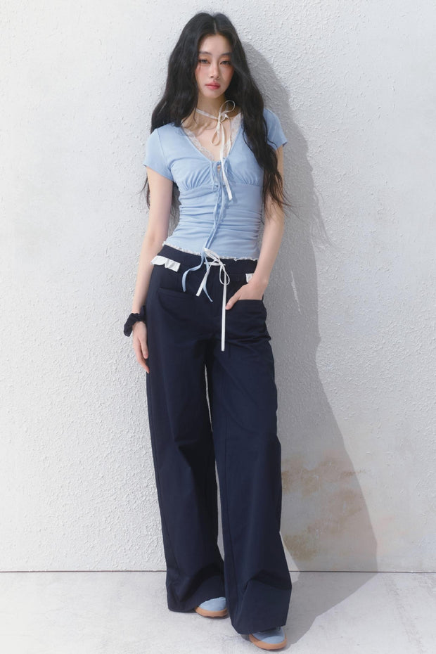 Navy Blue Trouser Pants