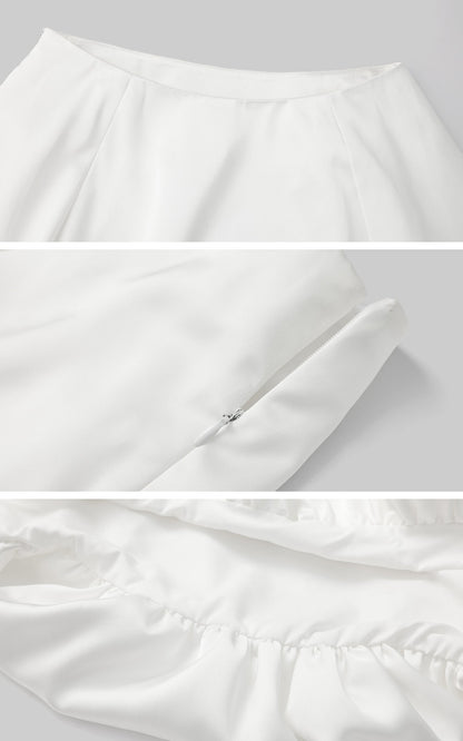 Draped Long-Sleeve Fitted T-Shirt