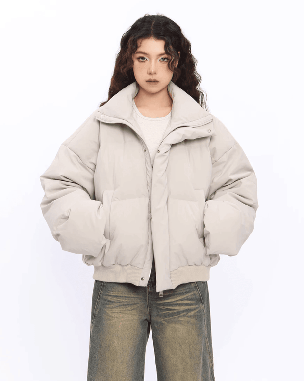 Stand Collar Down Jacket - My Store