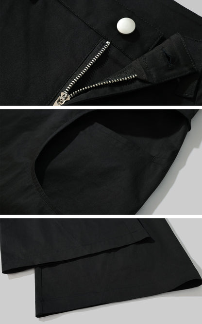Minimalist Structured Wide-leg Trousers