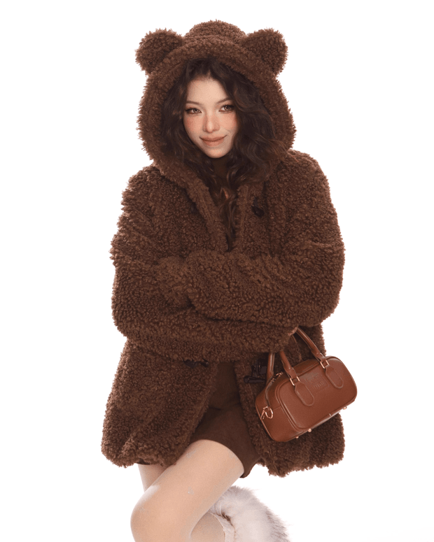 Bear Hooded Ears Jacket - My Store