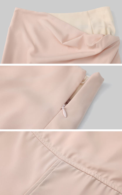Pink Long-Sleeve Top & Mermaid Skirt Set