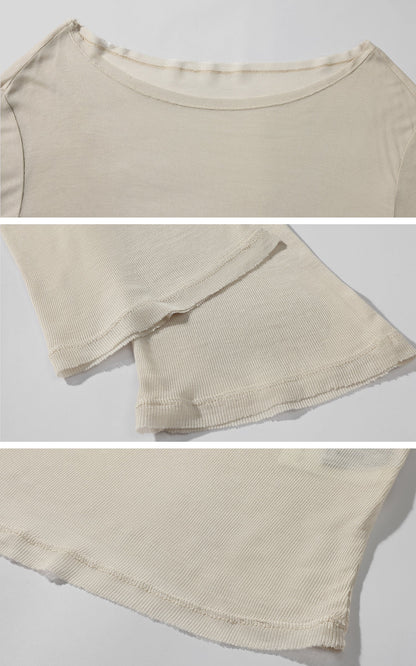 Fluid Knit Long Sleeve Top