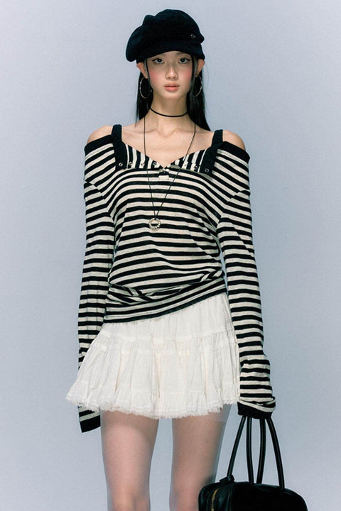 Striped Long Sleeve Top - My Store