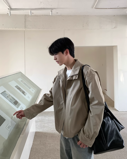 Basic Zip Up Blouson