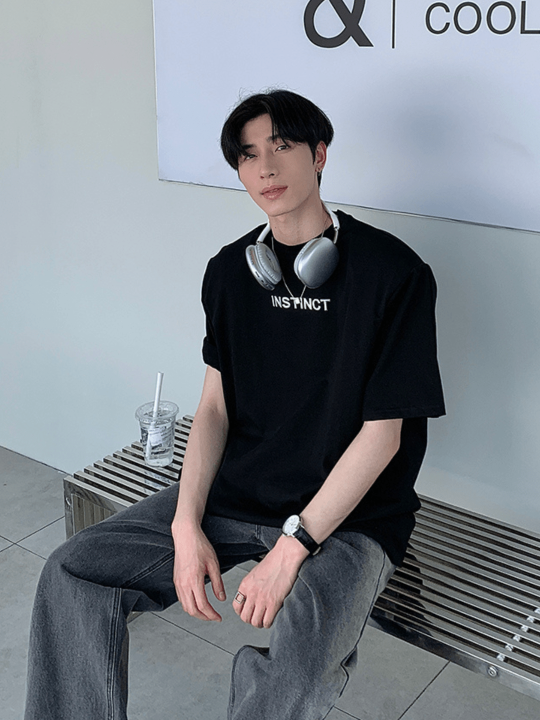 リラックスフィット ハーフスリーブTシャツ