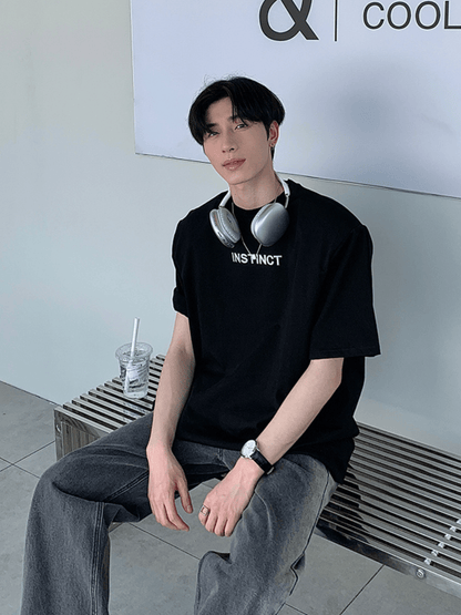 リラックスフィット ハーフスリーブTシャツ