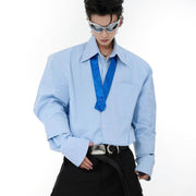 Shoulder Pads Tie Shirt - My Store