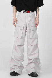 Pleated Straight Trousers - My Store