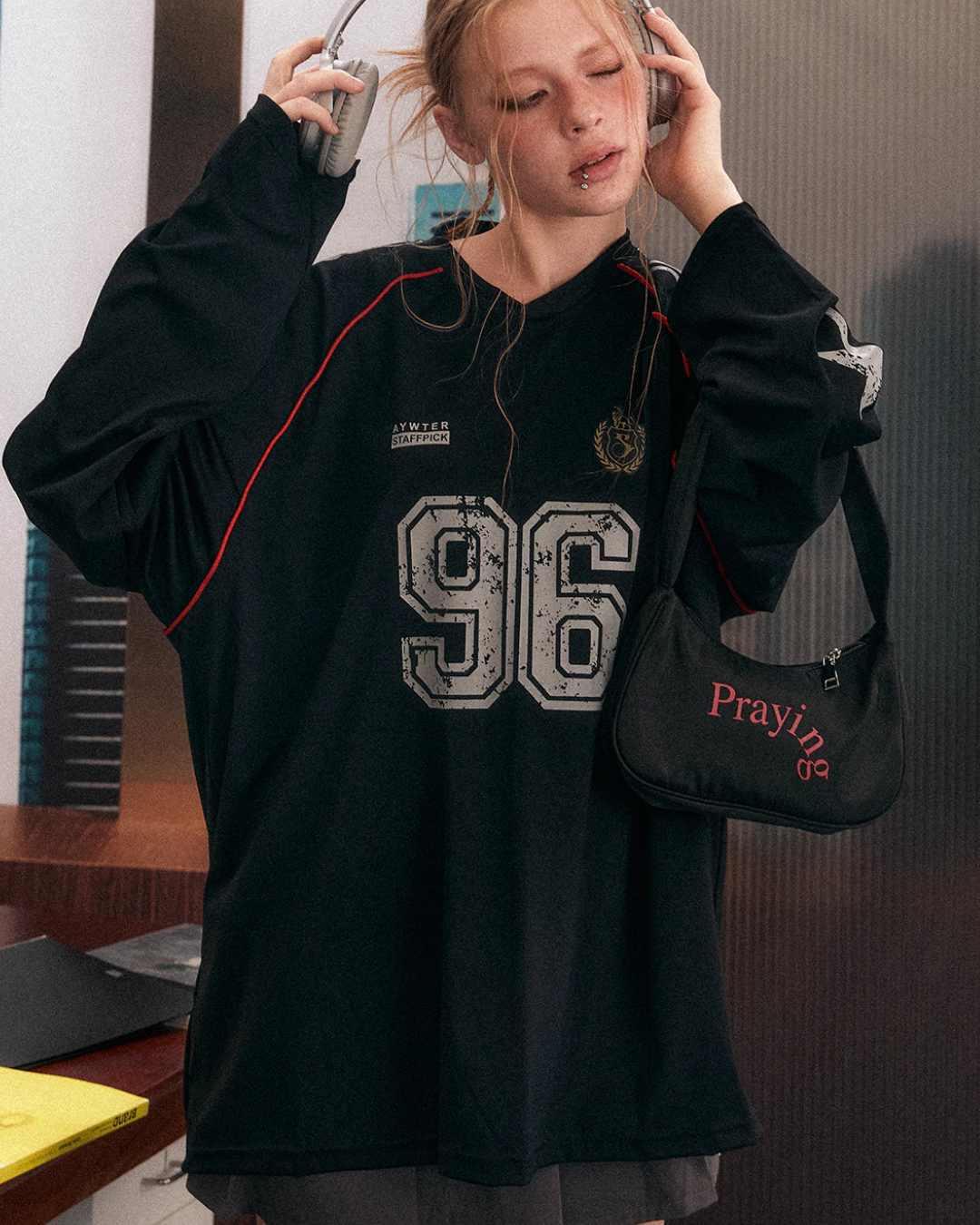 長袖サッカーTシャツ