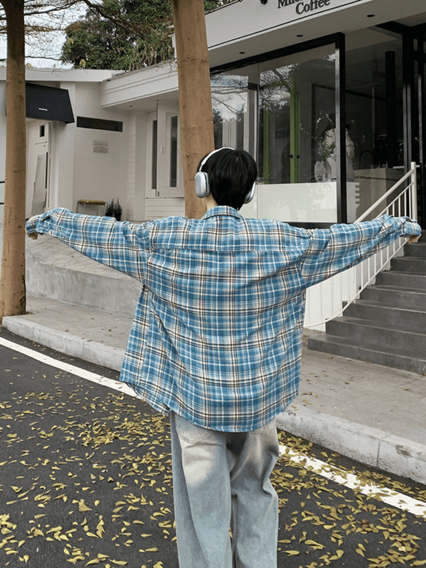 Oversized Blue Shirt