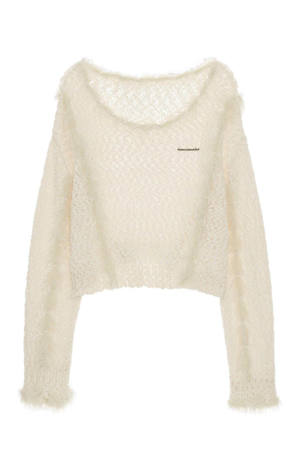 Premium Cutout Wool Sweater - My Store