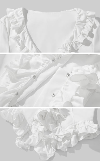 Ruffled Sculptural Shirt