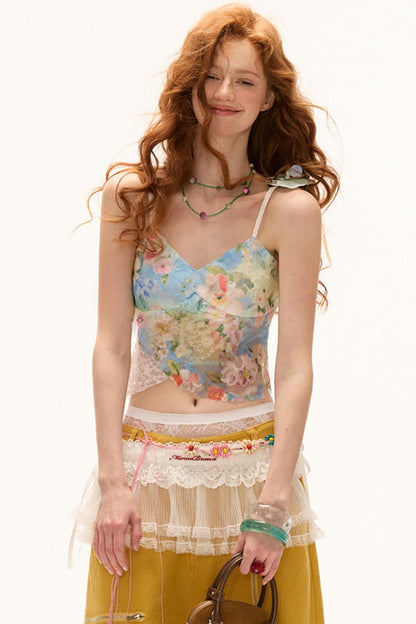 Floral Lace Camisole Top