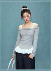 Weekend Hub Layered Long Sleeve Top - My Store