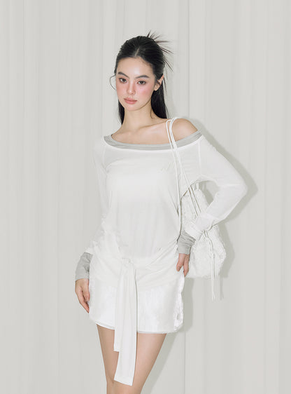 Lyocell Tencent Off-Shoulder Base Top