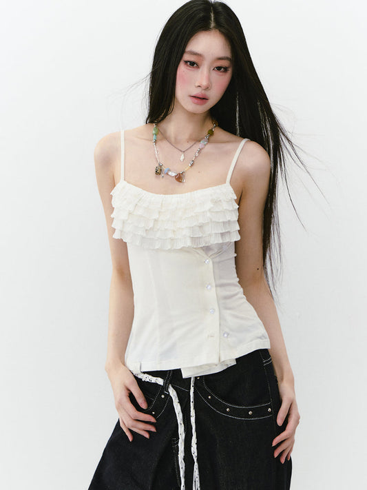 Layered Ruffle Accent Top