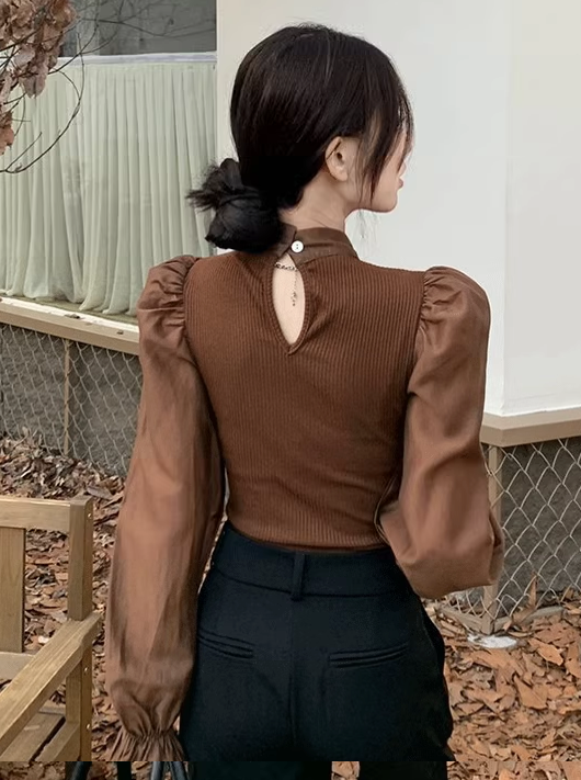 Puff Sleeve Bow Top