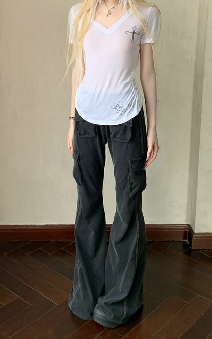 V-Neck Printed T-Shirt
