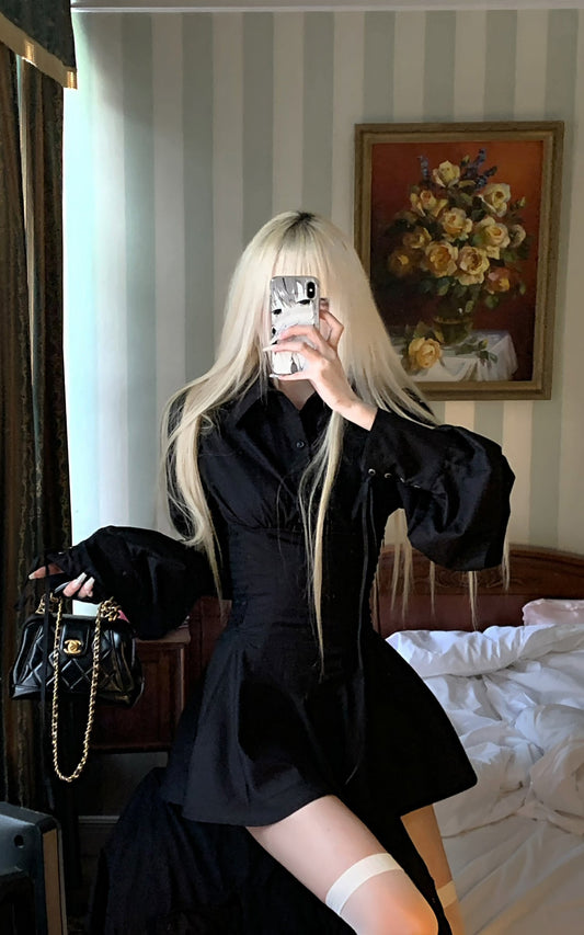 Black Shirt Dress