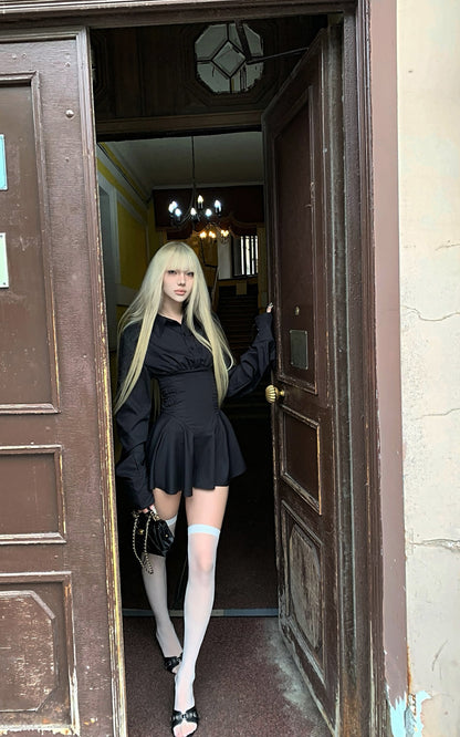 Black Shirt Dress