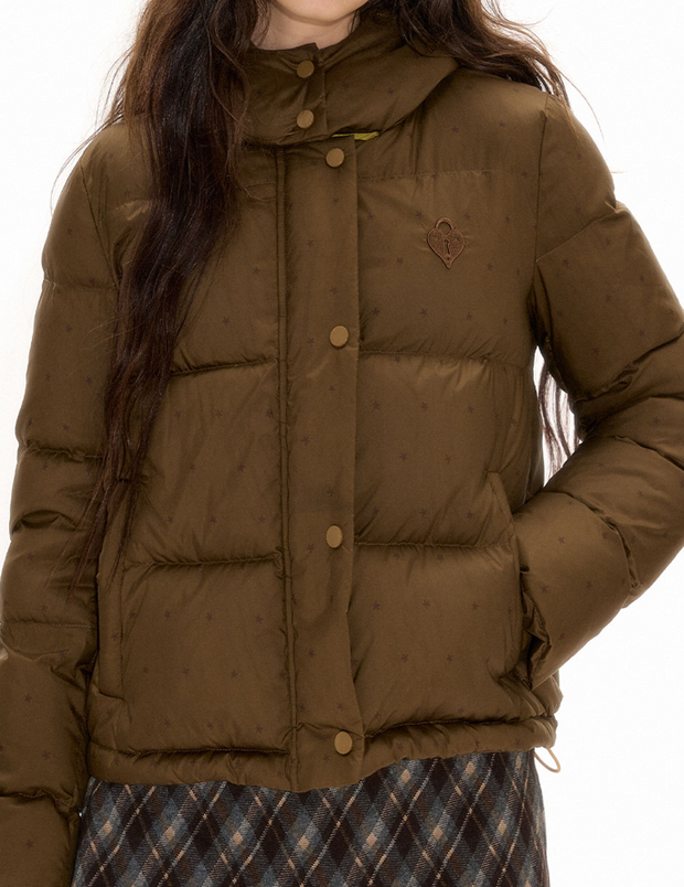 Star Pattern Down Jacket