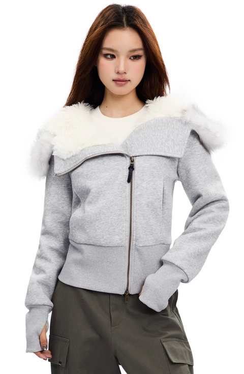 Fur Cotton Hood Jacket