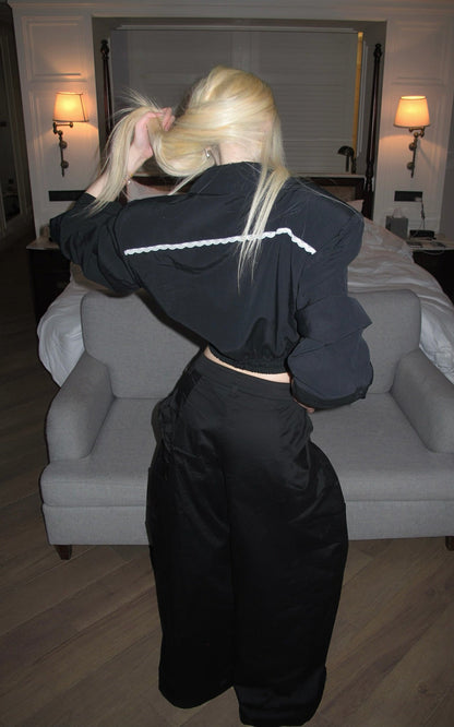 Minimalist Structured Wide-leg Trousers